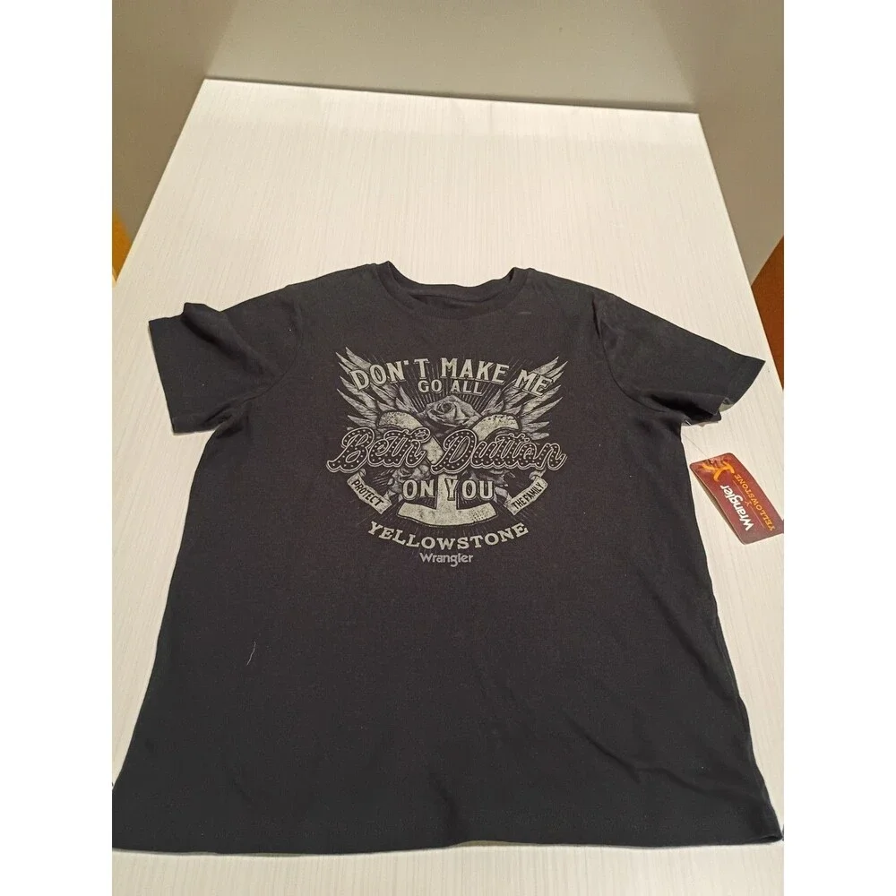 Wrangler Women's Yellowstone Tee Sz Med Don't Make Me Go All Beth Dutton On You